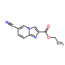 6-氰基咪唑并[1,2-a]吡啶-2-羧酸乙酯结构式