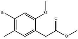 Benzeneacetic acid, 4-bromo-2-methoxy-5-methyl-, methyl ester图片