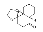 2,3,4a,5,6,7,8,8a-Octahydrospiro[naphthalene-1(4H),2'-[1,3]dioxolan]-4-one结构式