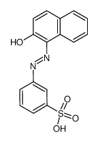 (1-benzenesulfonic acid)-<3 azo 1>-2-naphthol结构式