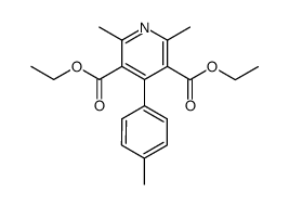 diethyl 2,6-dimethyl-4-(p-tolyl)pyridine-3,5-dicarboxylate Structure
