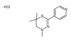 4,6,6-trimethyl-2-pyridin-4-yl-5H-1,3,4-thiadiazine,hydrochloride Structure