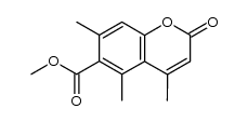 methyl 4,5,7-trimethyl-2-oxo-2H-chromene-6-carboxylate结构式