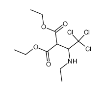 diethyl 2-(2,2,2-trichloro-1-(ethylamino)ethyl)malonate Structure