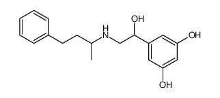 1-<3,5-Dihydroxy-phenyl>-2-<1-methyl-3-phenyl-1-propylamino>-aethanol Structure