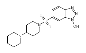 6-([1,4']BIPIPERIDINYL-1'-SULFONYL)-BENZOTRIAZOL-1-OL structure