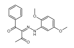 1-phenyl-butane-1,2,3-trione 2-[(2,5-dimethoxy-phenyl)-hydrazone] Structure