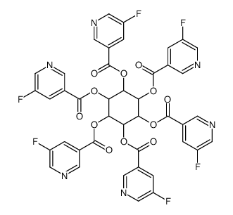 [2,3,4,5,6-pentakis[(5-fluoropyridine-3-carbonyl)oxy]cyclohexyl] 5-fluoropyridine-3-carboxylate Structure