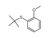 2-methoxyphenyl 2-methyl-2-propyl sulfide Structure