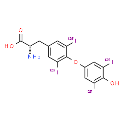 O-(4-Hydroxy-3,5-di(125I)iodophenyl)-3,5-di(125I)iodo-L-tyrosine structure