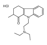 diethyl-[2-(2-methyl-1-oxo-3,4-dihydro-2H-carbazol-9-yl)ethyl]azanium,chloride Structure