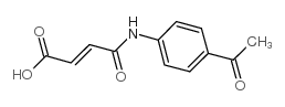 4-(4-acetylanilino)-4-oxo-2-butenoic acid structure