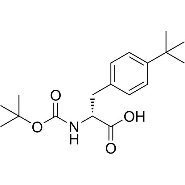 Boc-D-4-tert-Butylphenylalanine structure