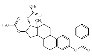 [(16R,17R)-16,17-diacetyloxy-13-methyl-6,7,8,9,11,12,14,15,16,17-decah ydrocyclopenta[a]phenanthren-3-yl] benzoate结构式