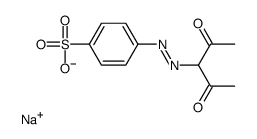 sodium,4-(2,4-dioxopentan-3-yldiazenyl)benzenesulfonate结构式