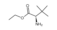 ethyl (R)-2-amino-3,3-dimethylbutanoate结构式