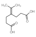 Heptanedioic acid,4-(1-methylethylidene)-结构式