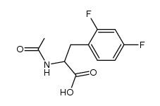 2-acetamido-3-(2,4-difluorophenyl)propanoic acid Structure