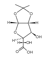 O1,O2-isopropylidene-α-D-glucofuranuronic acid结构式
