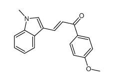 1-(4-methoxyphenyl)-3-(1-methylindol-3-yl)prop-2-en-1-one结构式