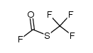 (fluorocarbonyl)trifluoromethylsulfane Structure