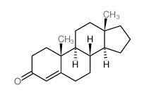 (8S,9S,10R,13S,14S)-10,13-dimethyl-1,2,6,7,8,9,11,12,14,15,16,17-dodecahydrocyclopenta[a]phenanthren-3-one结构式