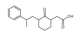 3-[β-Methyl-β-(phenyl)ethyl]-2-oxocyclohexanessigsaeure结构式