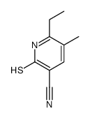 6-乙基-2-巯基-5-甲基烟腈结构式