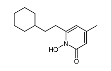 6-(2-cyclohexylethyl)-1-hydroxy-4-methylpyridin-2-one结构式