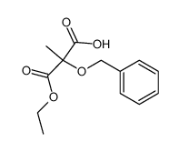 2-Methyl-2-(phenylmethoxy)propanedioic Acid 1-Ethyl Ester结构式