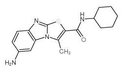 6-AMINO-N-CYCLOHEXYL-3-METHYLTHIAZOLO[3,2-A]BENZIMIDAZOLE-2-CARBOXAMIDE HYDROCHLORIDE picture