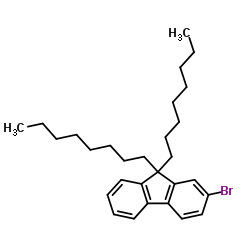 2-Bromo-9,9-dioctyl-9H-fluorene Structure