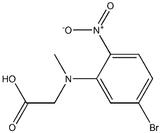 2-[(5-bromo-2-nitrophenyl)(methyl)amino]acetic acid结构式