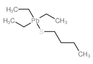 Plumbane,(butylthio)triethyl- structure