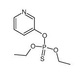 O,O-diethyl O-3-pyridyl thiophosphate Structure