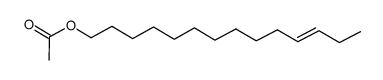 trans-11-tetradecenyl acetate structure