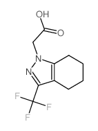 (3-三氟甲基-4,5,6,7-四氢-吲唑-1-基)-乙酸结构式