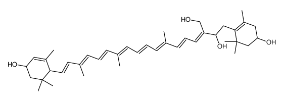 (3R,3'R,6'R)-7,8-Dihydro-β,ε-carotene-3,3',8,19-tetrol structure