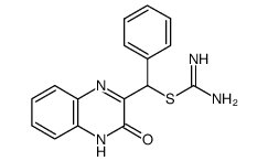 3-(α-isothioureidobenzyl)-1,2-dihydroquinoxalin-2-one Structure