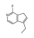 7H-Cyclopenta[c]pyridine,5-ethyl-1-fluoro-(9CI) Structure