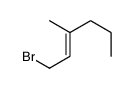 1-bromo-3-methylhex-2-ene结构式
