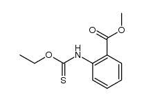 2-ethoxythiocarbonylamino-benzoic acid methyl ester Structure