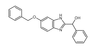 (6-(benzyloxy)-1H-benzo[d]imidazol-2-yl)(phenyl)methanol结构式