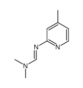 N,N-dimethyl-N'-(4-methylpyridin-2-yl)methanimidamide Structure