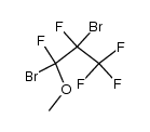 (1,2-dibromo-1,2,3,3,3-pentafluoro-propyl)-methyl ether结构式