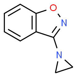 1,2-Benzisoxazole,3-(1-aziridinyl)-(9CI) Structure