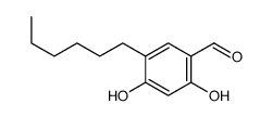 5-hexyl-2,4-dihydroxybenzaldehyde Structure