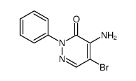 4-Amino-5-bromo-2-phenylpyridazin-3(2H)-one结构式