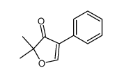 2,3-Dihydro-2,2-dimethyl-4-phenylfuran-3-one Structure