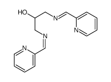 1,3-bis(pyridin-2-ylmethylideneamino)propan-2-ol结构式